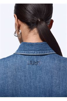 Camicia da donna in blu denim Liu.Jo Denim | UA6507D039979157