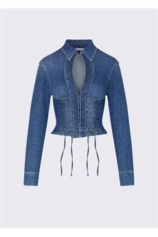 Camicia da donna in blu denim Liu.Jo Denim | UA6507D039979157