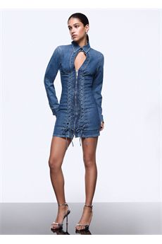 Abito da donna in blu denim Liu.Jo Denim | UA6508D039979157