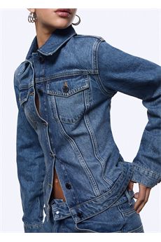 Giacca da donna in blu denim Liu.Jo Denim | UA6511D040079157