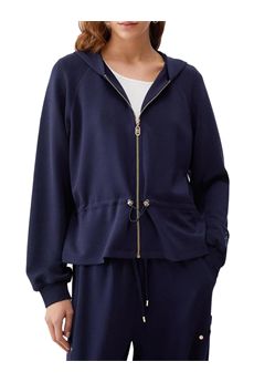Felpa da donna di colore blu