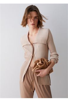 Cardigan da donna di colore beige Liu.Jo Sport | TA6116MS55NC3889