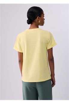 T-shirt da donna di colore giallo Liu.Jo Sport | TA6163JS003P9311