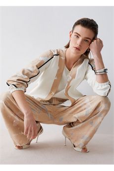 Felpa da donna di colore beige Liu.Jo Sport | TA6197FS090C3883