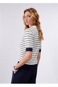 Maglia da donna di colore bianco e blu Liu.Jo Sport | TA6215MS55NC3882