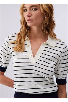 Maglia da donna di colore bianco e blu Liu.Jo Sport | TA6215MS55NC3882