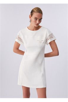 Abito da donna di colore bianco latte Liu.Jo Sport | TA6236J385510105