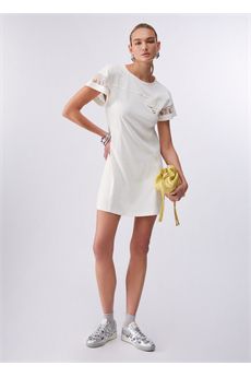 Abito da donna di colore bianco latte Liu.Jo Sport | TA6236J385510105