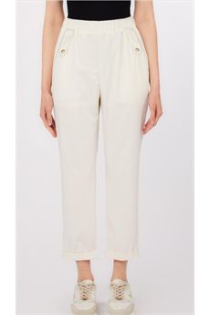 Pantaloni da donna di colore bianco Liu.Jo Sport | TA6255TS92210105