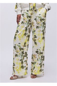 Pantaloni da donna di colore bianco e verde Liu.Jo Sport | TA6257T358AP9217