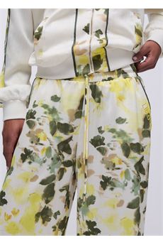 Pantaloni da donna di colore bianco e verde Liu.Jo Sport | TA6257T358AP9217