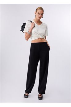 T-shirt da donna di colore bianco latte Liu.Jo Sport | TA6284JS92310105