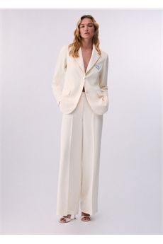 Pantaloni da donna di colore panna Liu.jo White | WA6099TS896X076A