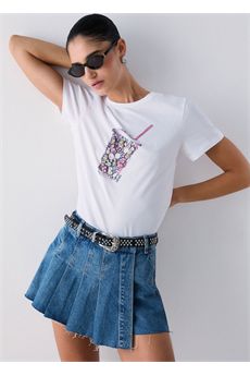 T-shirt da donna di colore bianco Liu.jo White | WA6237JS923P9331