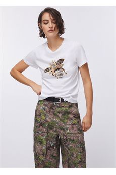 T-shirt da donna di colore bianco Liu.jo White | WA6237JS923P9779