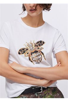 T-shirt da donna di colore bianco Liu.jo White | WA6237JS923P9779