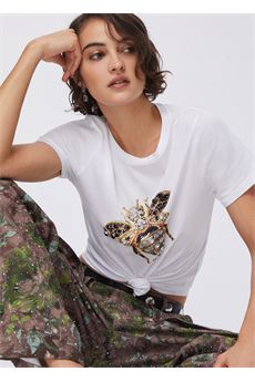 T-shirt da donna di colore bianco Liu.jo White | WA6237JS923P9779