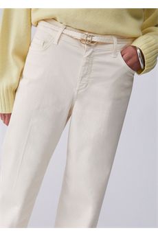 Pantaloni da donna di colore panna Liu.jo White | WA6274T9257X0760