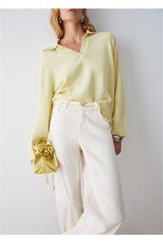 Pantaloni da donna di colore panna Liu.jo White | WA6274T9257X0760