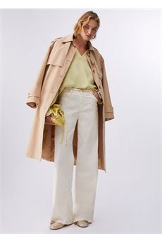 Pantaloni da donna di colore panna Liu.jo White | WA6274T9257X0760