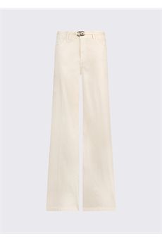 Pantaloni da donna di colore panna Liu.jo White | WA6274T9257X0760