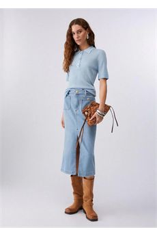 Polo da donna di colore celeste Liu.jo White | WA6285MS46JA4256