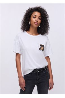 T-shirt da donna di colore Liu.jo White | WA6414JS923P9430