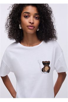 T-shirt da donna di colore Liu.jo White | WA6414JS923P9430