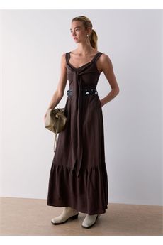 Abito da donna di colore marrone scuro Liu.jo White | WA6428T481891109