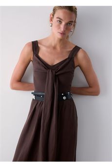 Abito da donna di colore marrone scuro Liu.jo White | WA6428T481891109