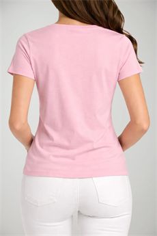 T-shirt da donna di colore rosa Liu.jo White | WA6431JS904P9324
