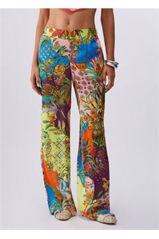 Pantaloni da donna multicolor Liu.jo White | WA6484T473AP9363