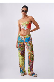 Pantaloni da donna multicolor Liu.jo White | WA6484T473AP9363