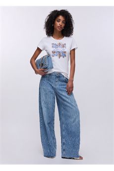 T-shirt da donna di colore bianco Liu.jo White | WA6493JS923P9600