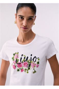 T-shirt da donna di colore bianco Liu.jo White | WA6493JS923P9603