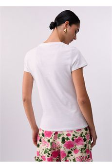 T-shirt da donna di colore bianco Liu.jo White | WA6493JS923P9603