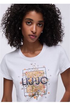 T-shirt da donna di colore bianco Liu.jo White | WA6493JS923P9604