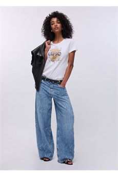 T-shirt da donna di colore bianco Liu.jo White | WA6493JS923P9604