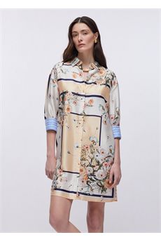 Abito da donna di colore arancione e azzurro Liu.jo White | WA6507T2555P9547