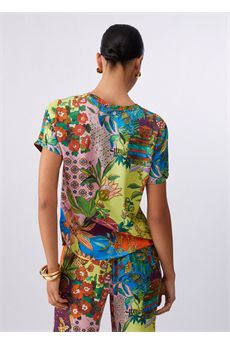 T-shirt da donna fantasia Liu.jo White | WA6512T473AP9363