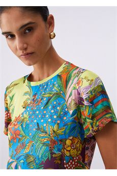 T-shirt da donna fantasia Liu.jo White | WA6512T473AP9363