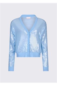 Cardigan da donna di colore azzurro Liu.jo White | WA6530MA68RP9377