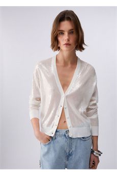 Cardigan da donna di colore bianco Liu.jo White | WA6530MA68RP9691