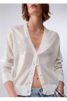 Cardigan da donna di colore bianco Liu.jo White | WA6530MA68RP9691