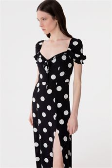 Abito da donna di colore Pois Grande Nero Mar De Margaritas | NIKITAPOIS GRANDE NERO