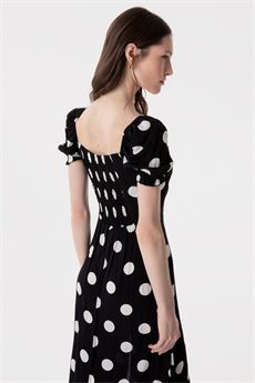 Abito da donna di colore Pois Grande Nero Mar De Margaritas | NIKITAPOIS GRANDE NERO