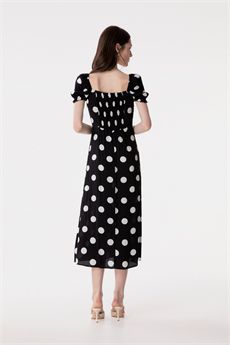 Abito da donna di colore Pois Grande Nero Mar De Margaritas | NIKITAPOIS GRANDE NERO