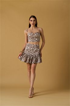 Gonna da donna di colore leopardato NOSECRETS | 261NS009LEOPARDATO