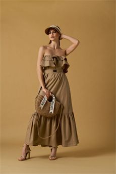 Abito da donna di colore mocha NOSECRETS | 261NS023MOKA