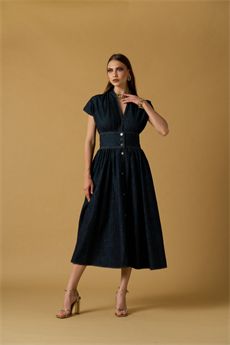 Abito da donna di colore denim NOSECRETS | 261NS024DENIM